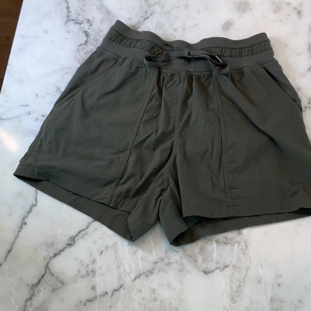 Lululemon olive green dance studio shorts